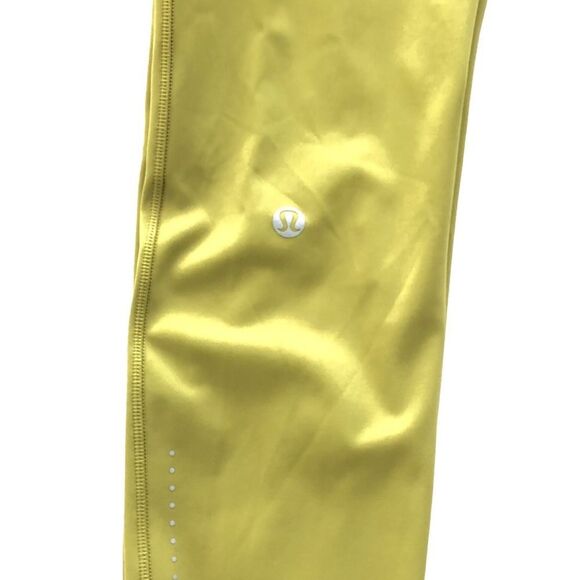 ….Lululemon Fast and Free Tight II 25" Nulux Golden Lime - Picture 12 of 14
